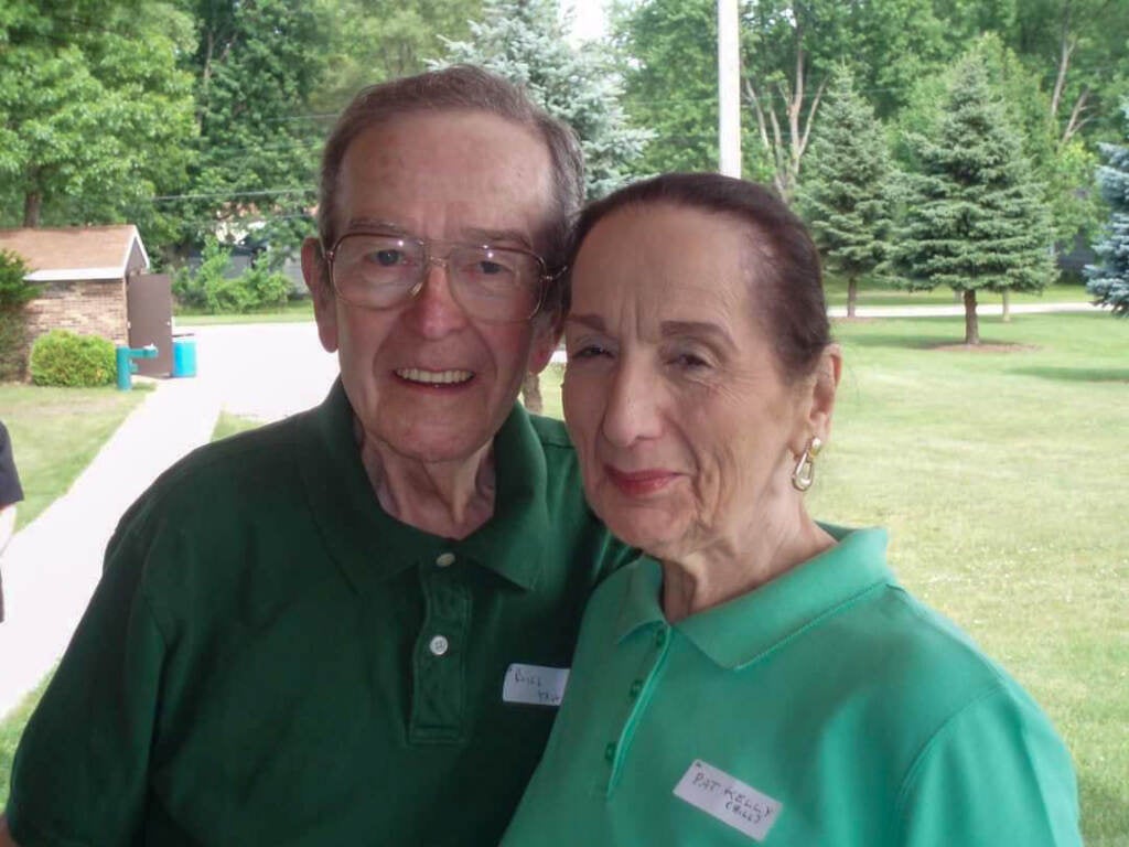 William Kelly (left) and his wife, Patricia Kelly (right) both donated their bodies to a gross anatomy course at Indiana University. 