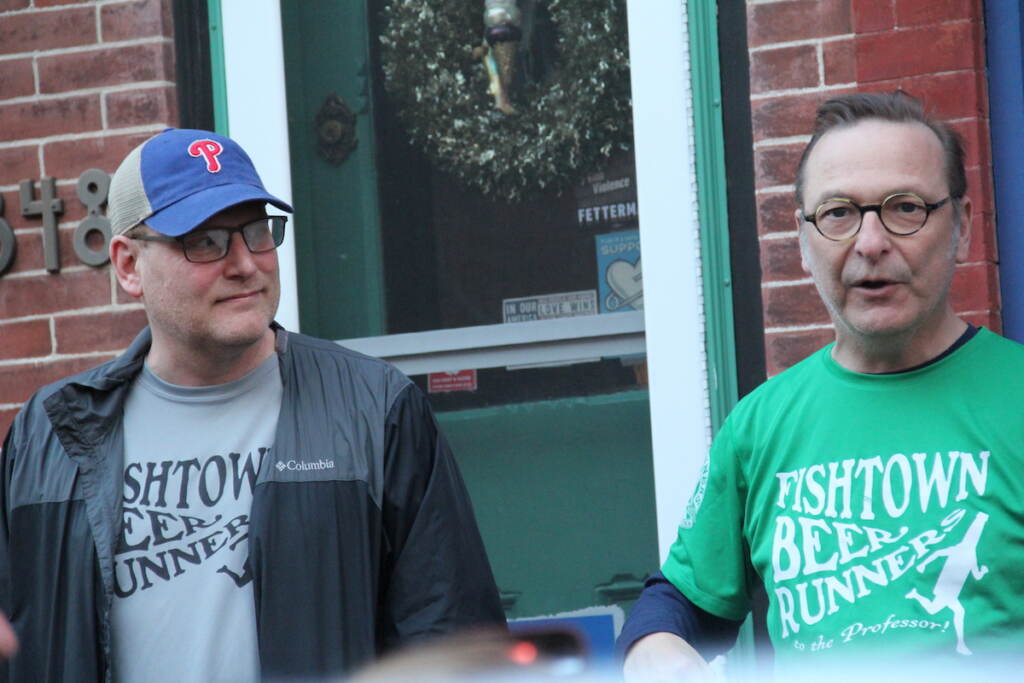 Eric Fielder and David April stand next to each other.