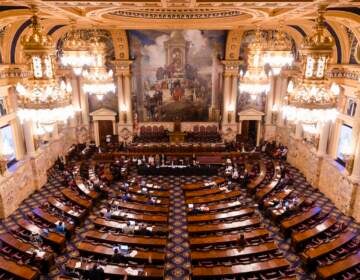 The House floor in the Pa. Capitol.