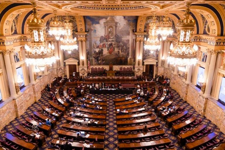 The House floor in the Pa. Capitol.