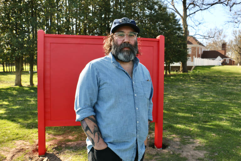 Indigenous artist Nathan Young is a member of the Delaware tribe of Indians. He returned to his ancestral homeland to create an immersive sound installation on the grounds of Pennsbury Manor, colonial estate of William PennIndigenous artist Nathan Young is a member of the Delaware tribe of Indians. He returned to his ancestral homeland to create an immersive sound installation on the grounds of Pennsybury Manor, colonial estate of William Penn