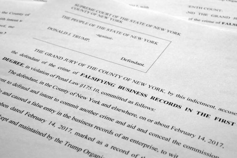 The indictment against former President Donald Trump