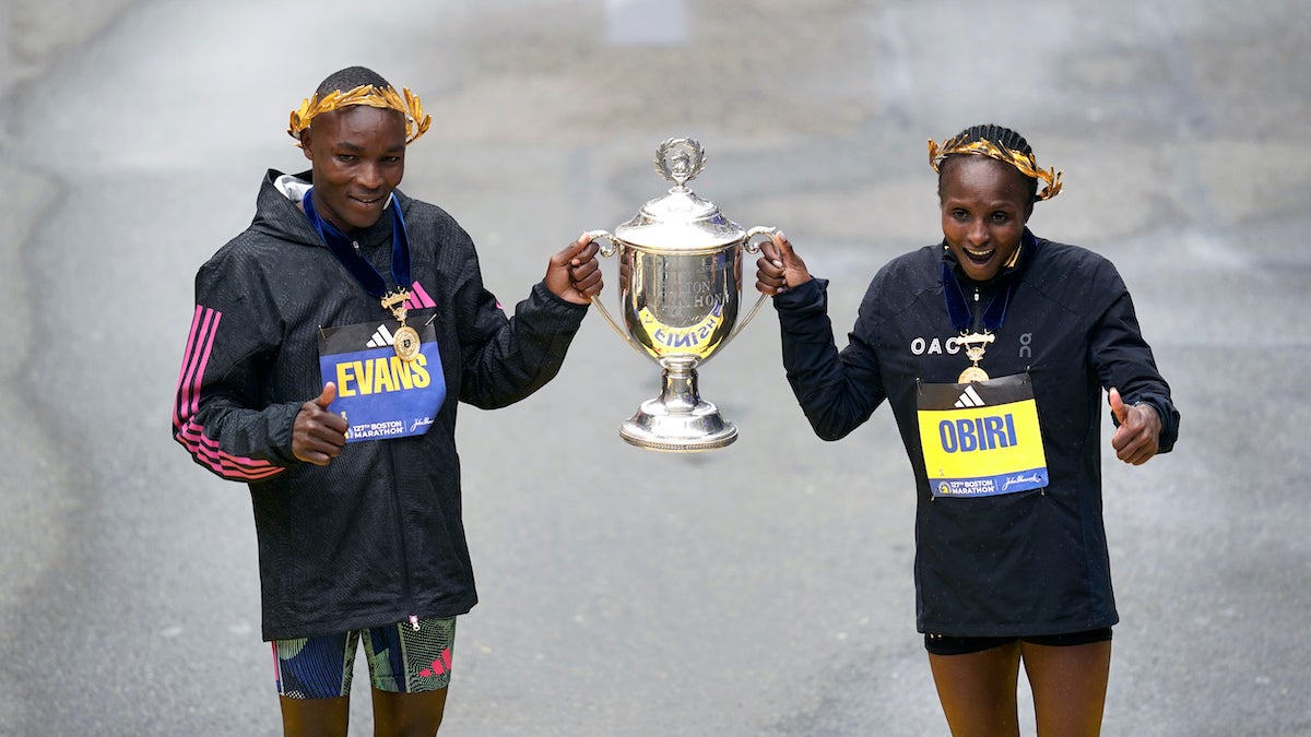 Boston Marathon sweep for Kenya, but not favorite Kipchoge WHYY