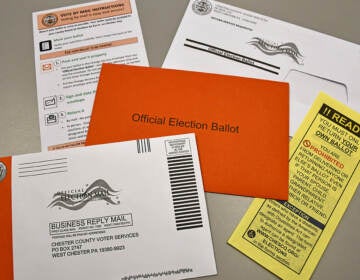 Mail ballots of different colors