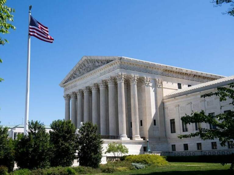 The US Supreme Court is seen in Washington, D.C.