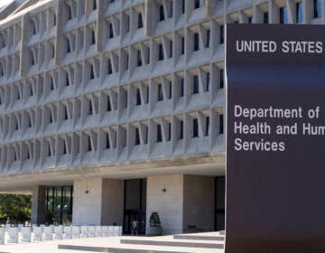 The US Department of Health and Human Services building is shown in Washington