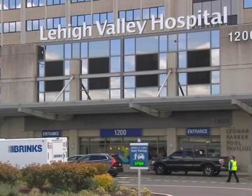 A view of the exterior of Lehigh Valley Hospital