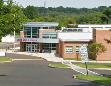 a school building, shown from the street.