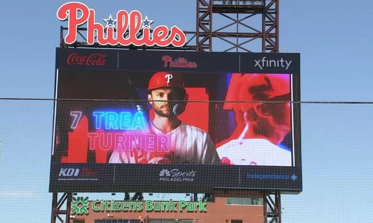 Trea Turner thanks Phillies fans with billboards in Philadelphia