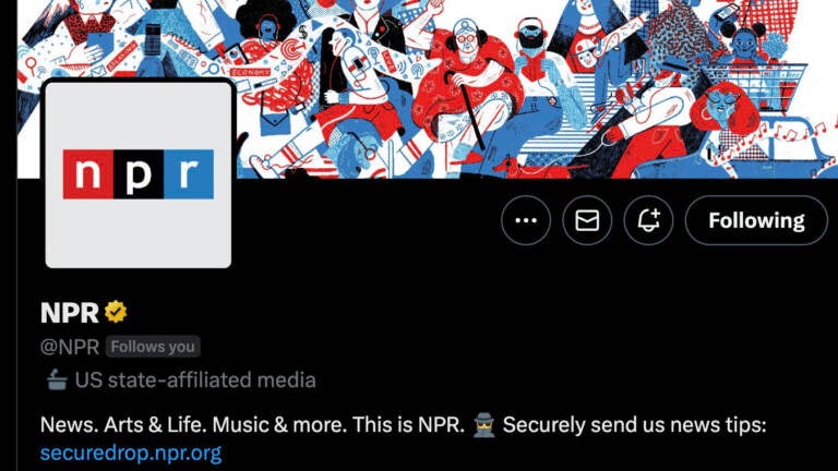 Twitter CEO Elon Musk acknowledged a change in NPR's status on the social media platform he owns that now designates the news outlet as 