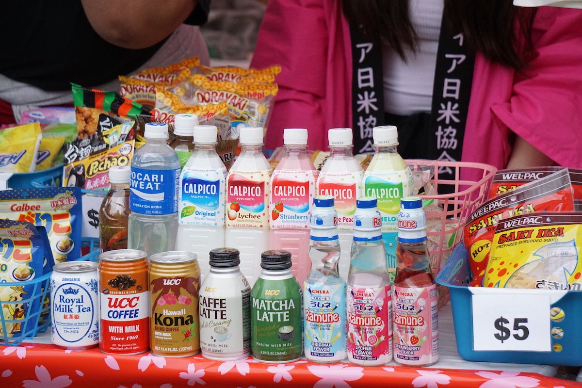 Japanese snacks and treats on sale at the popular Maido tent