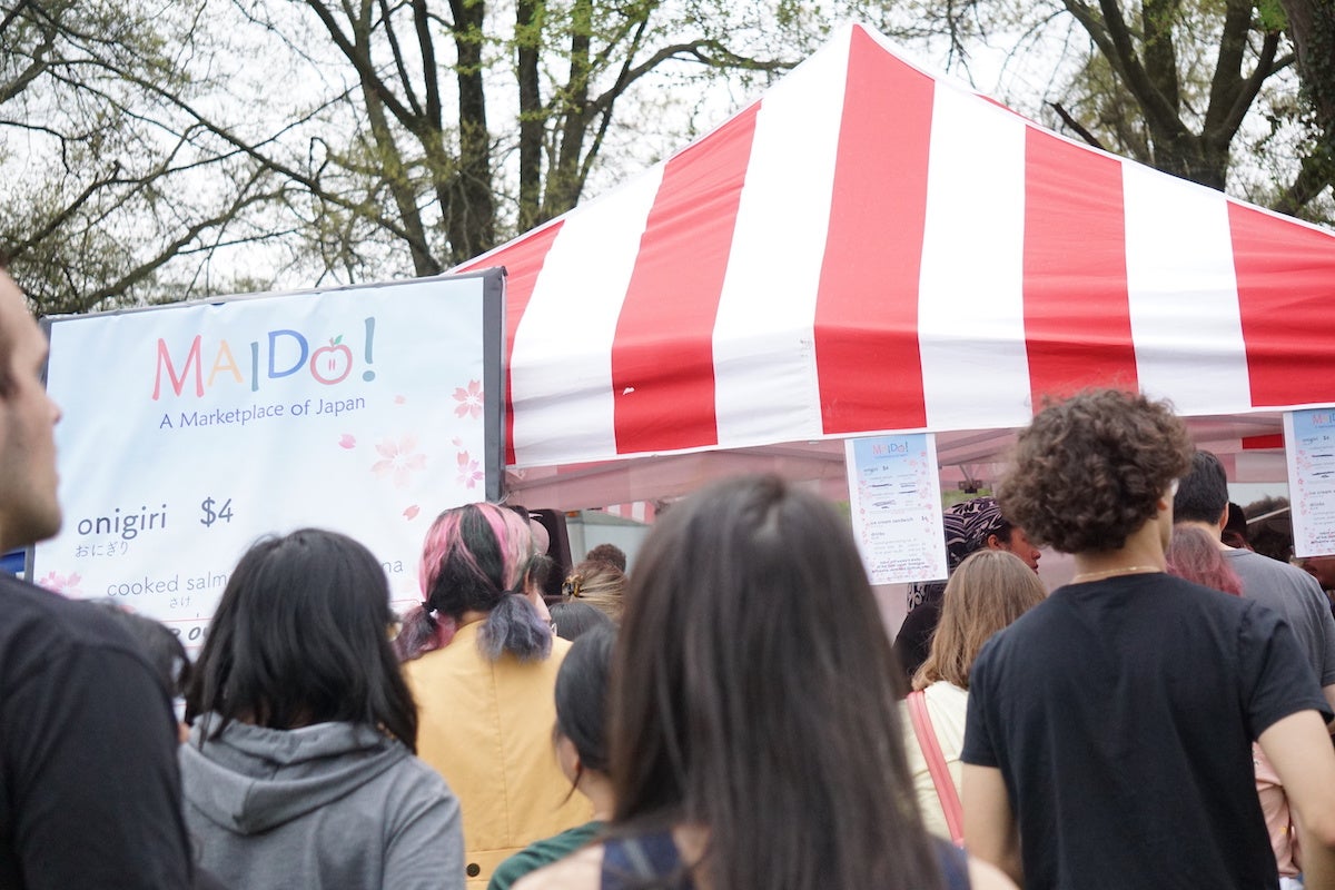 Crowds in line for Japanese food