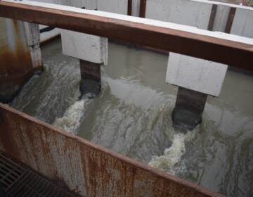 Testing wastewater.(Courtesy of New Castle County)