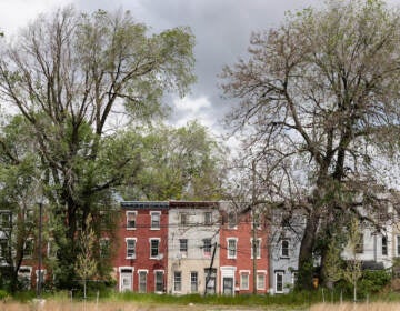 Homes in Philadelphia’s Sharswood neighborhood. (Kimberly Paynter/WHYY)