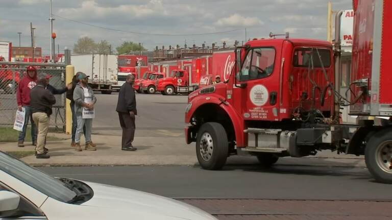 More than 400 members of Teamsters Local 830 picketed for a 10th day outside of the Liberty Coca-Cola facility in Juniata Park