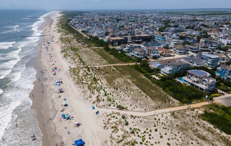 The beach, ocean and skyline are in Avalon, New Jersey