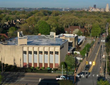 File photo: The Tree of Life Synagogue, lower left, stands in the Squirrel Hill neighborhood of Pittsburgh on Thursday, April 19, 2023. The federal jury trial of the suspect in the nation's deadliest antisemitic attack is scheduled to get underway Tuesday morning, four and a half years after the shooting deaths of 11 worshipers at a Pittsburgh synagogue.