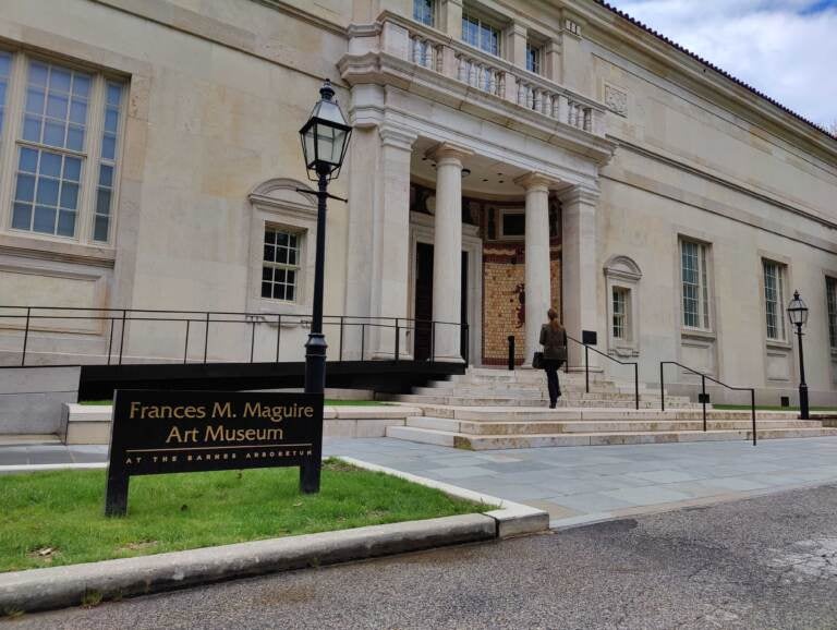 The exterior of the new Frances M. Maguire Art Museum has been preserved and restored with the original design by architect Paul Cret