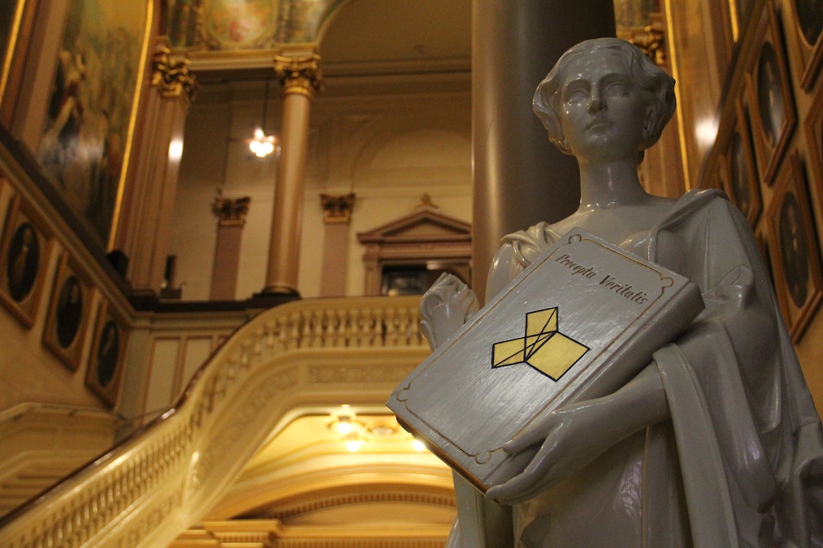 No wall is left blank in the Masonic Temple, and after it was opened, it took decades for the building to be fully decorated.