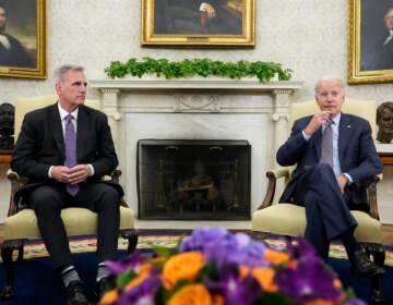 Joe Biden and Kevin McCarthy at the White House