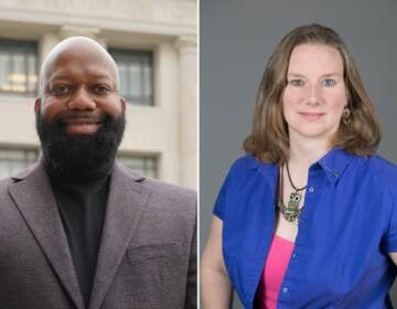 Side by side photos of Ed Brown and Laura Wentz.