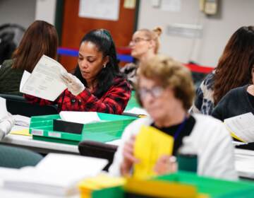 Counting ballots on election day