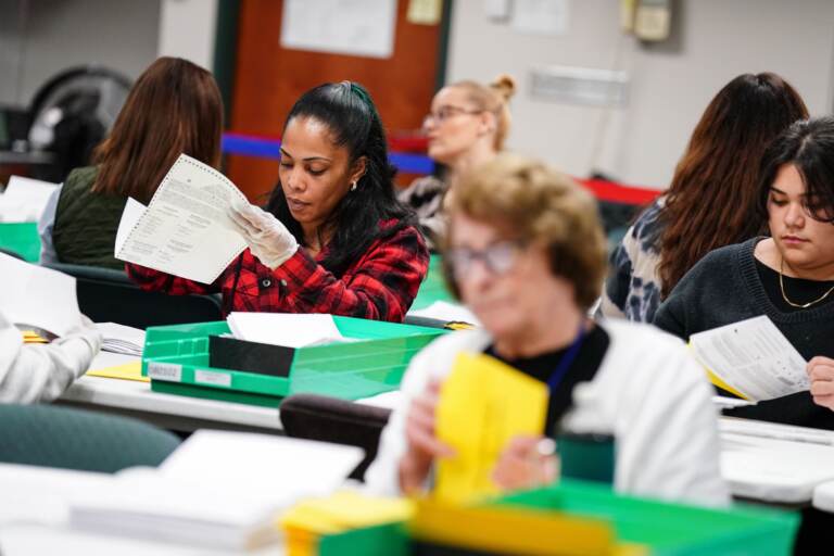 Counting ballots on election day