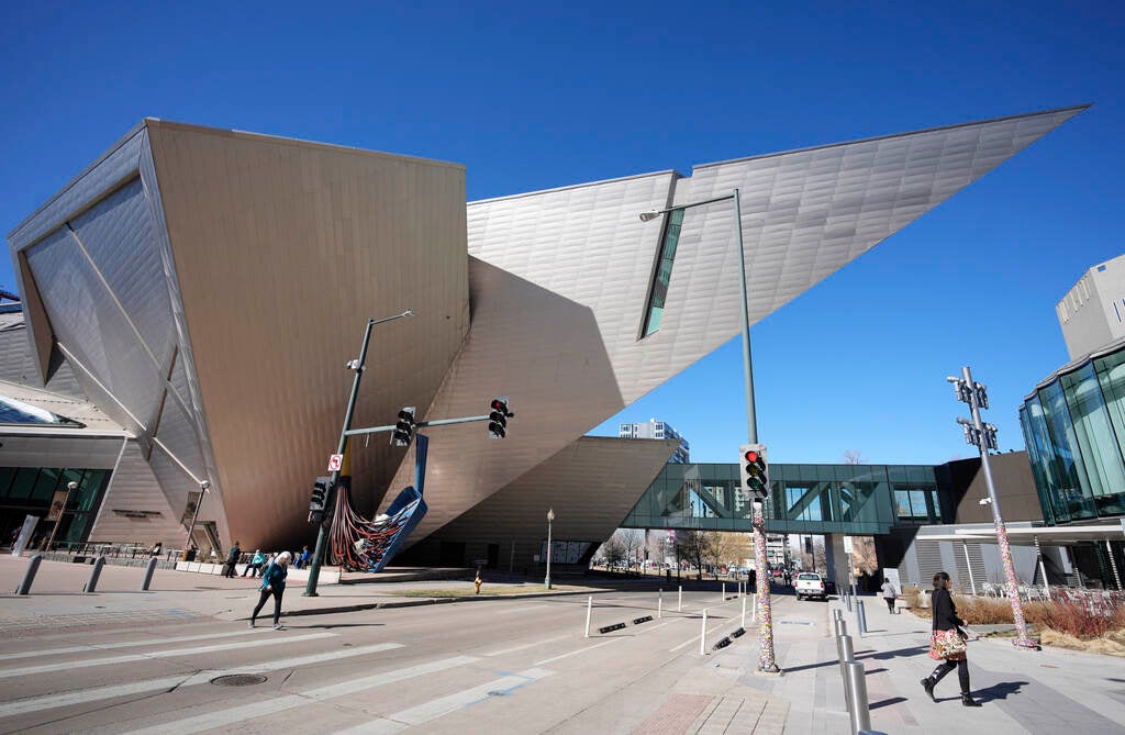 The exterior of the Denver Art Museum