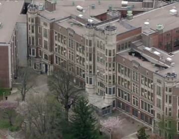 Franklin High School building from above.