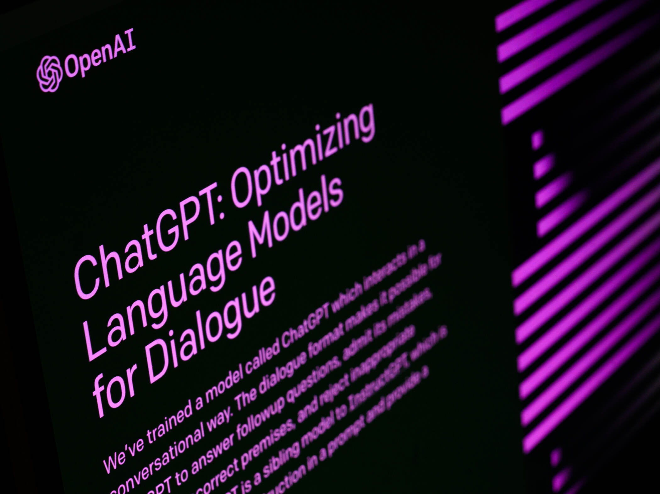 ChatGPT screen