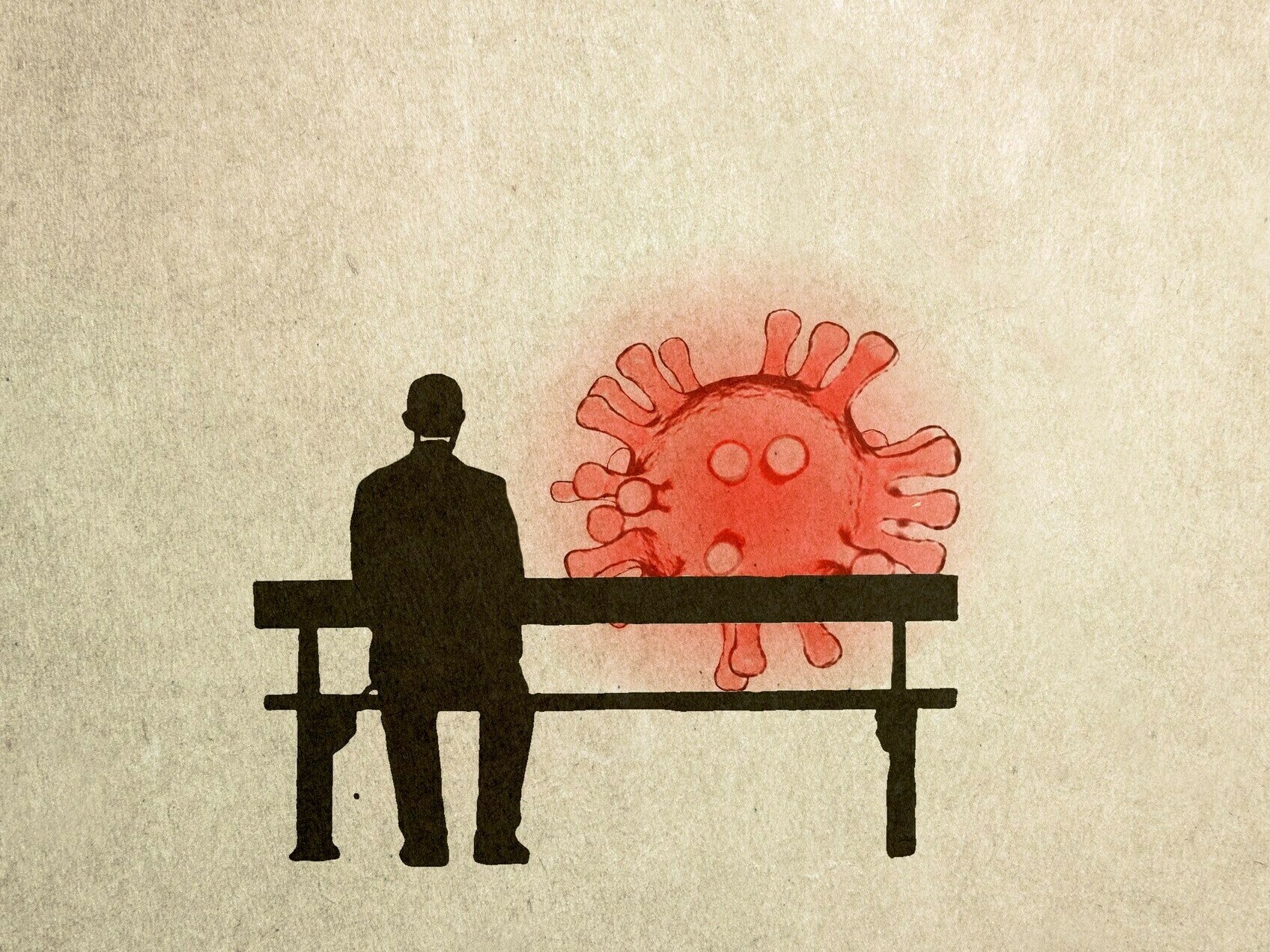 Drawing of a virus