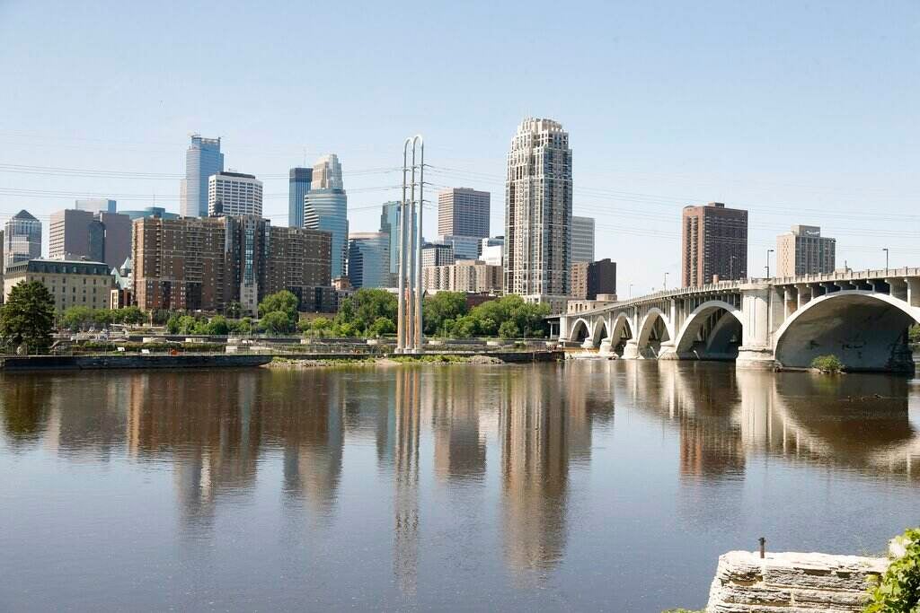 The Minneapolis skyline.