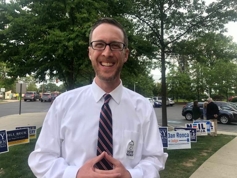 Montgomery County commissioner candidate Noah Marlier poses for a photo.