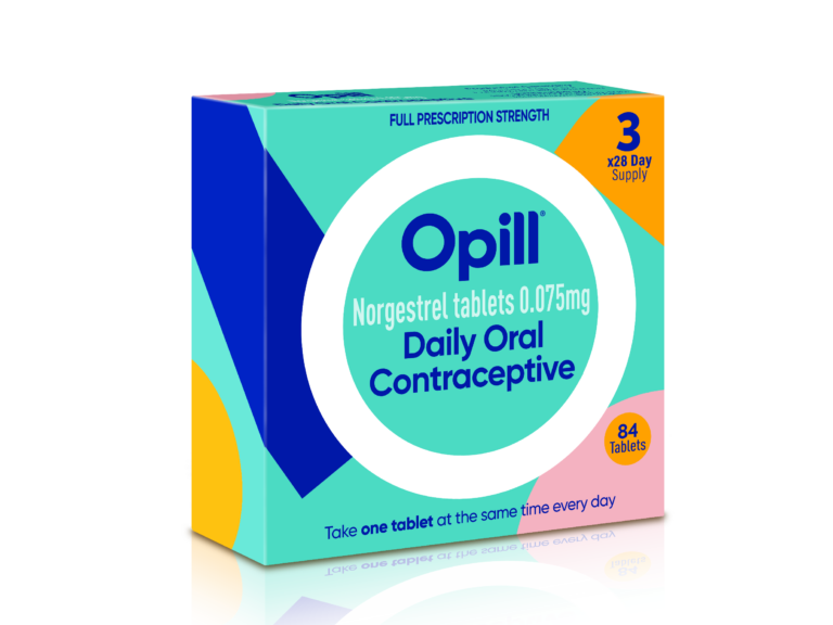 Box of oral contraceptive pills.