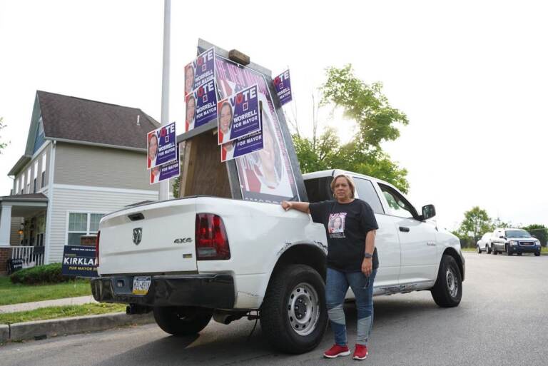 Pat Worrell, Chester mayoral candidate, poses for a photo. (Kenny Cooper/WHYY News)