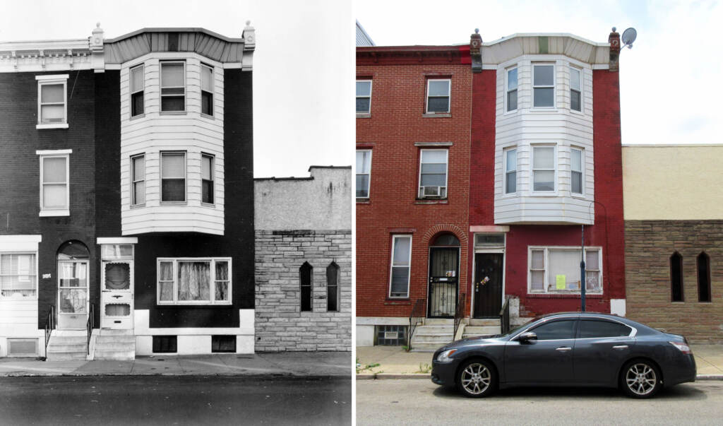 Henry O. Tanner House, Philadelphia, Penn. ''Built in 1871, this rowhouse in Philadelphia's Strawberry Mansion neighborhood was the home of African American painter Henry Ossawa Tanner (1859-1937), along with many other Tanner family members with significant achievements.'' (On the left, it is shown in 1950. Left: Justin Spivey/WJE Associates Right: Jack E. Boucher/Library of Congress/National Trust for Historic Preservation)