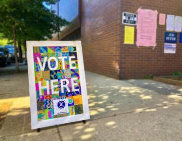 Polling place on election day