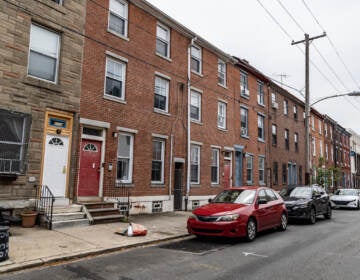 Rowhouses in Philadelphia’s Spring Garden neighborhood