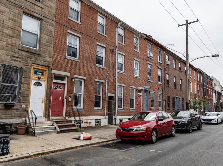 Rowhouses in Philadelphia’s Spring Garden neighborhood