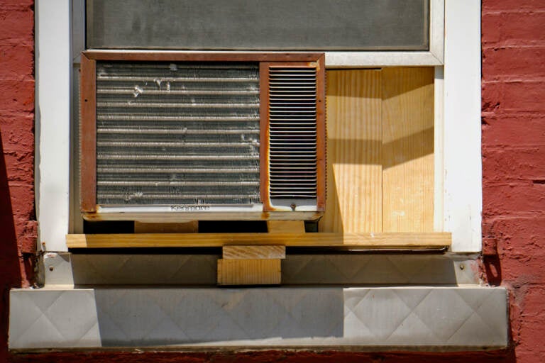 A window air conditioning unit