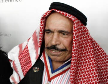 The Iron Sheik appears during 140: The Twitter Conference LA in Los Angeles on Sept. 22, 2009. The Iron Sheik, born Hossein Khosrow Ali Vaziri, died Wednesday, June 7, 2023, at age 81