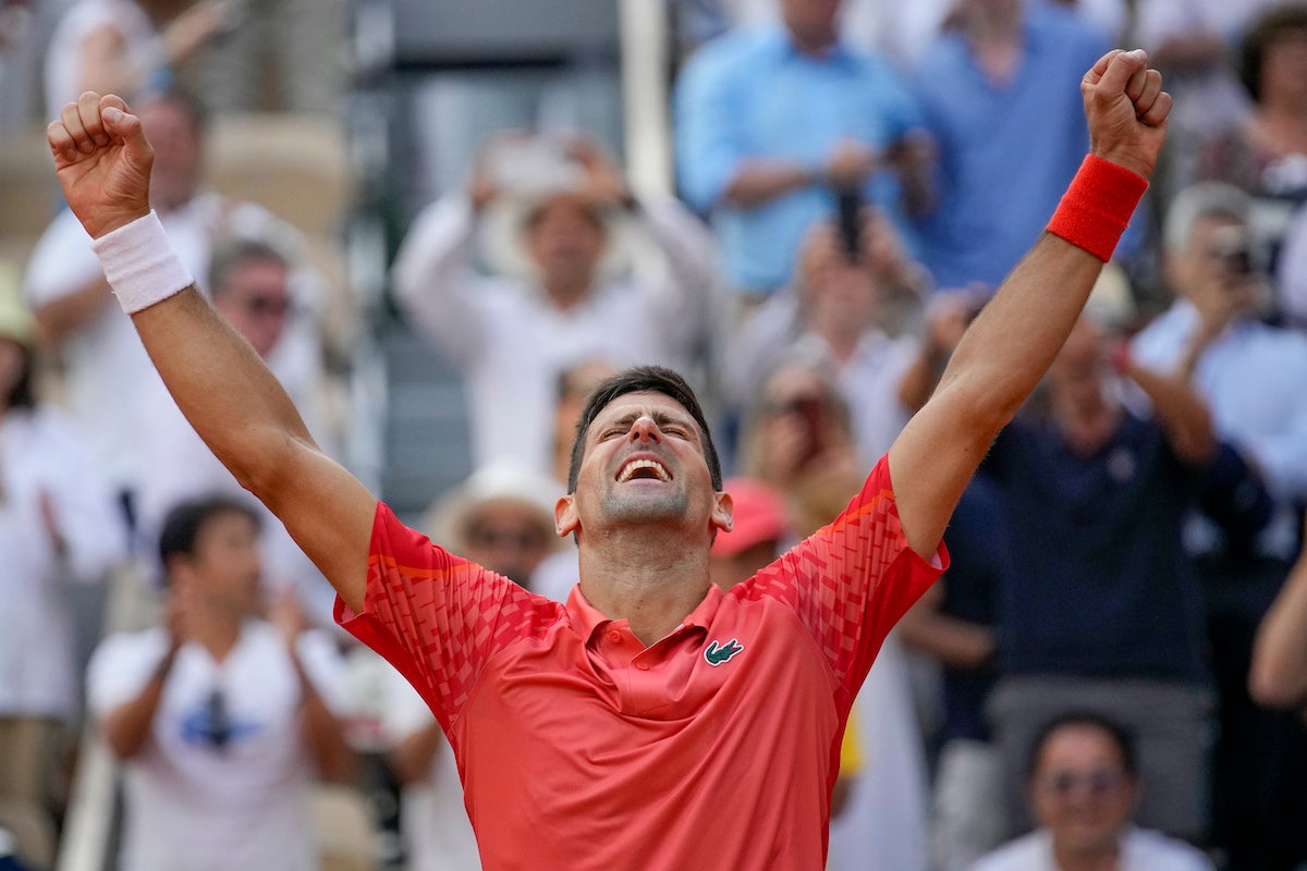 Novak Djokovic wins his 23rd Grand Slam title by beating Casper Ruud in the French Open final