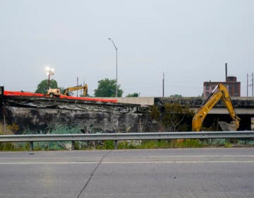 Portion of I-95 that collapsed