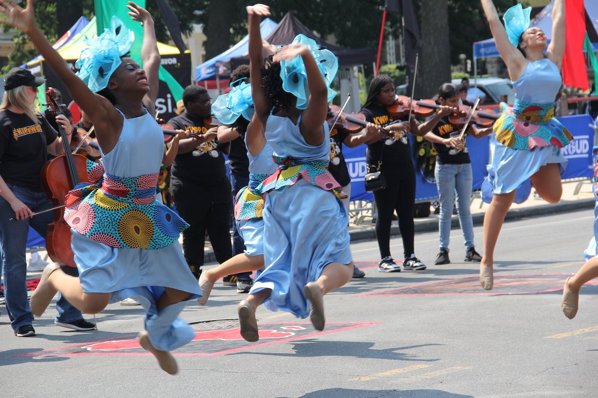 The parade and festival featured dancing performances and Philadelphians coming together as one to celebrate Juneteenth