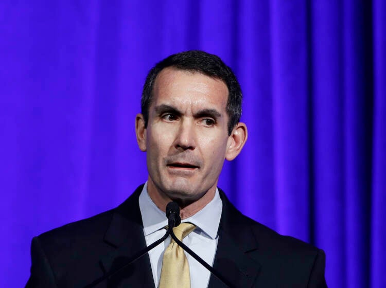 Pennsylvania Auditor General Eugene DePasquale speaks during a Pennsylvania Democratic Party fundraiser on Nov. 1, 2019, in Philadelphia. DePasquale, Pennsylvania's former two-term auditor general, said Thursday, June 1, 2023, that he will run for state attorney general in the 2024 election. (AP Photo/Matt Rourke, File)