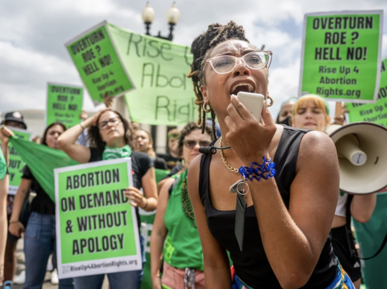 Pro-abortion rights protesters