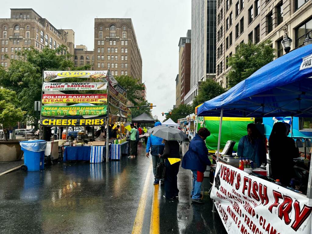 Food stalls on the street