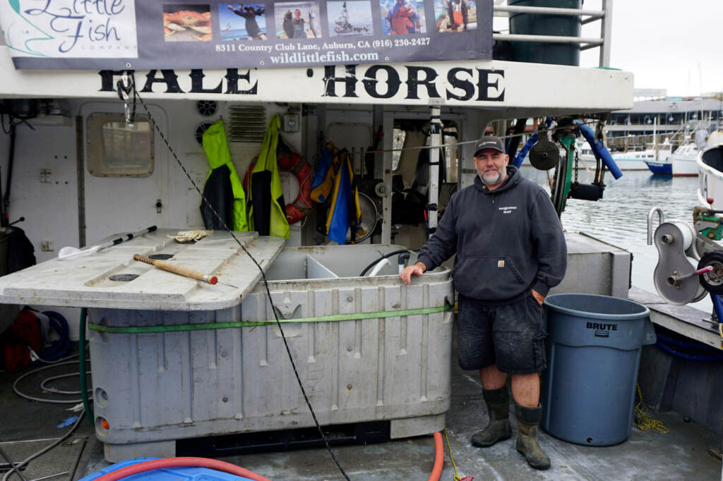 Despite the early closure of the Dungeness crab fishery, fisherman Brand Little has been able to keep fishing using pop-up gear, designed to avoid entangling whales