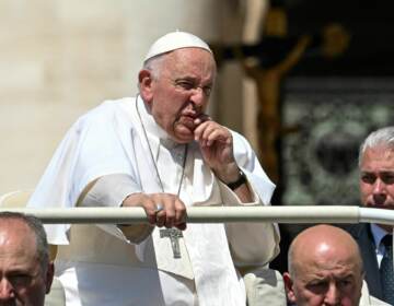 Pope Francis went to a hospital in Rome Wednesday for abdominal surgery. He's seen here in the popemobile, leaving his general audience at St. Peter's Square in The Vatican before heading to the hospital.