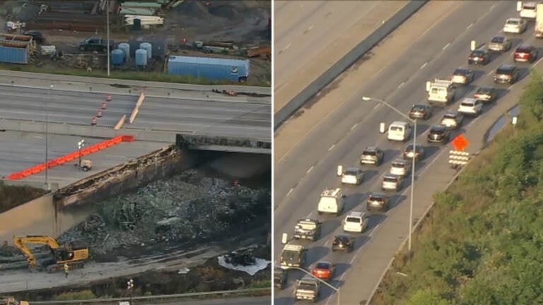 Traffic backed up on I-95